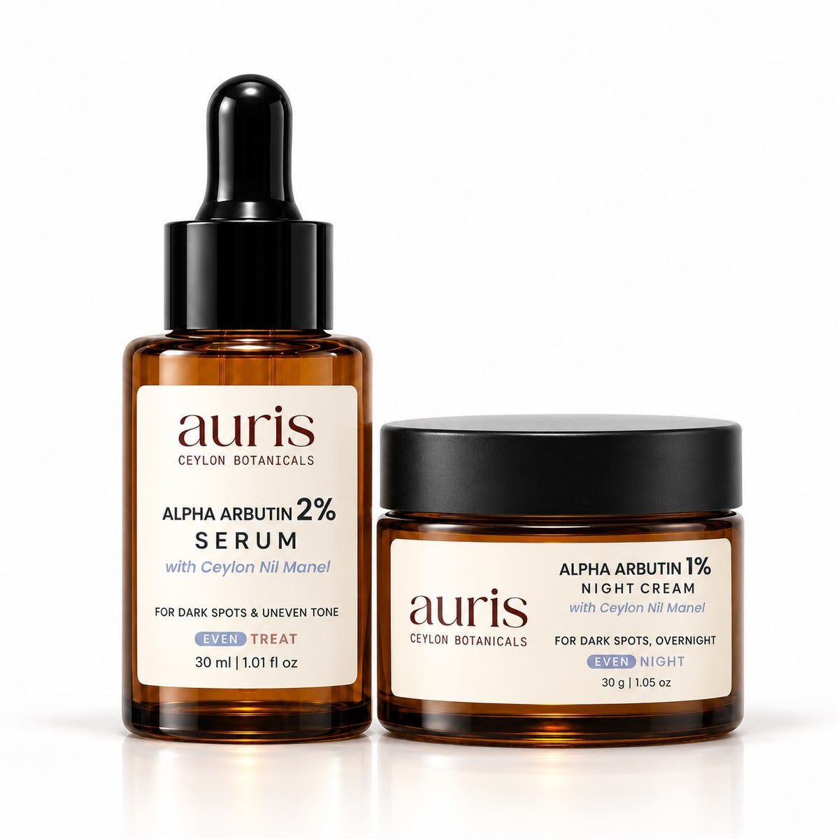 Auris EVEN Starter: EVEN Alpha Arbutin 2% Serum + EVEN Alpha Arbutin 1% Night Cream