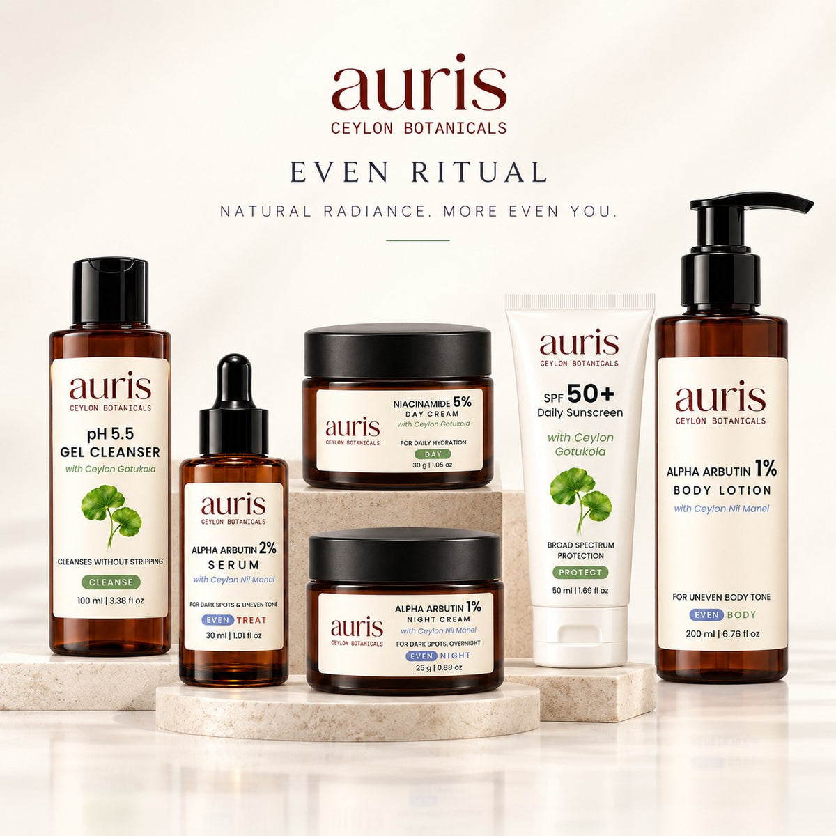 OLD (restored for review) — Auris EVEN Ritual set styled on stone