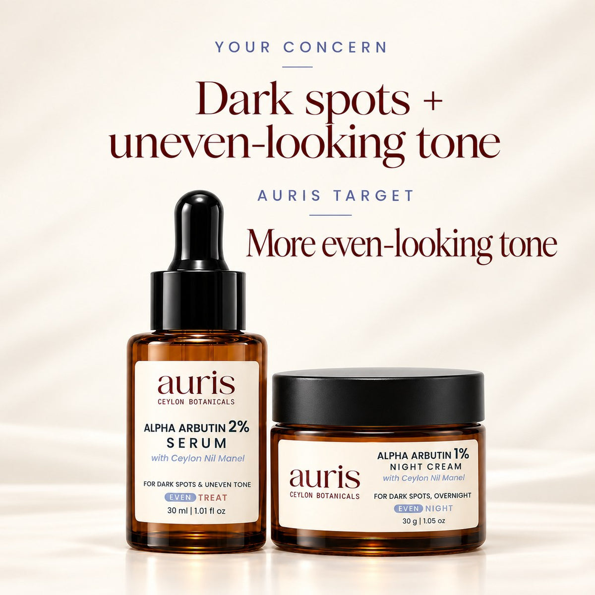 OLD (restored for review) — Auris EVEN Starter for uneven-looking tone and visible dark marks