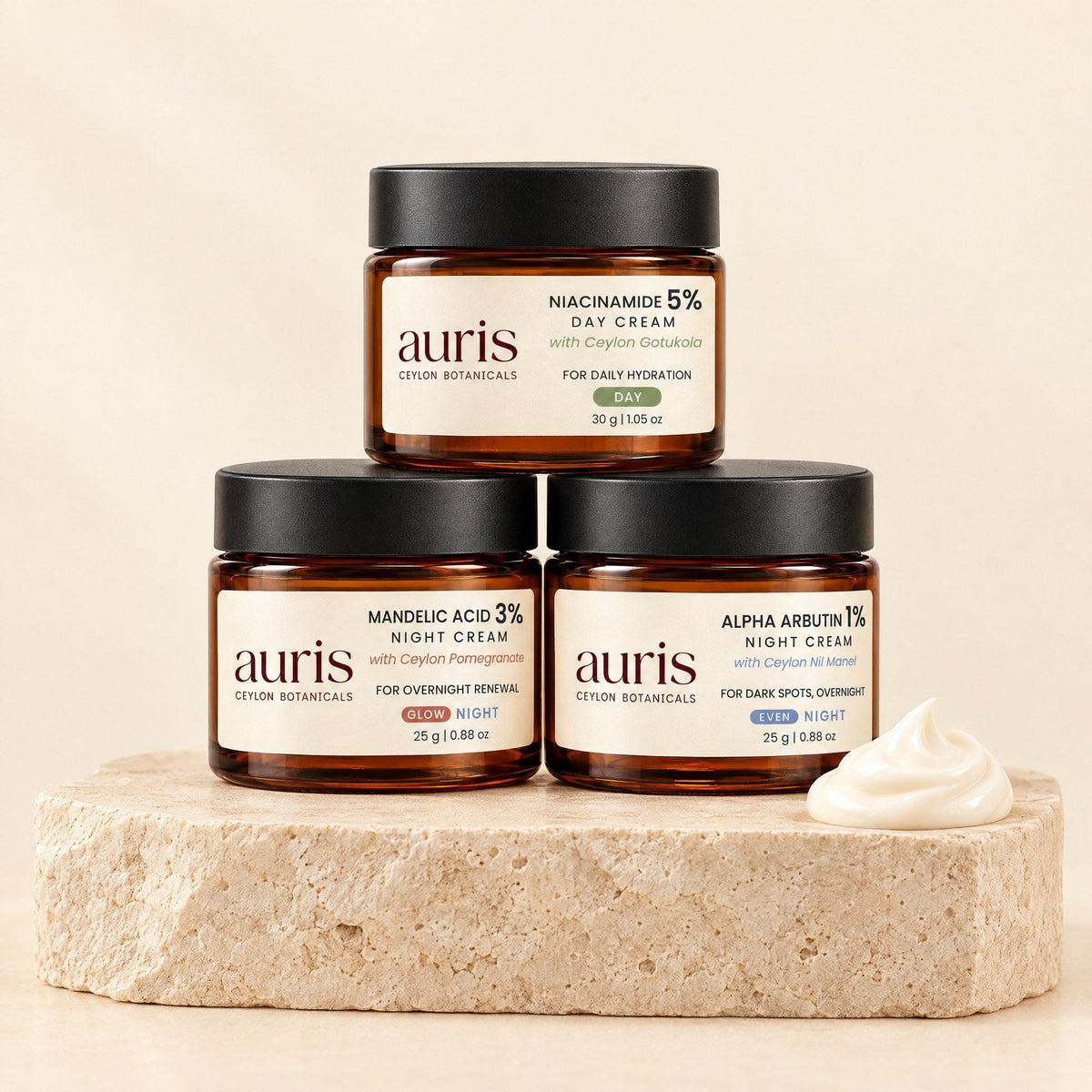Auris Creams & Lotions — Ceylon botanical skincare