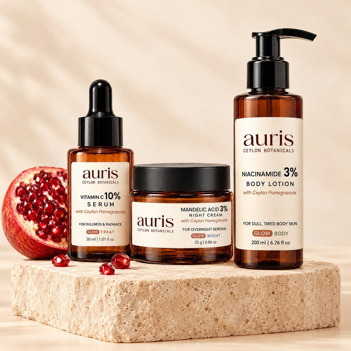 Auris GLOW — Ceylon botanical skincare