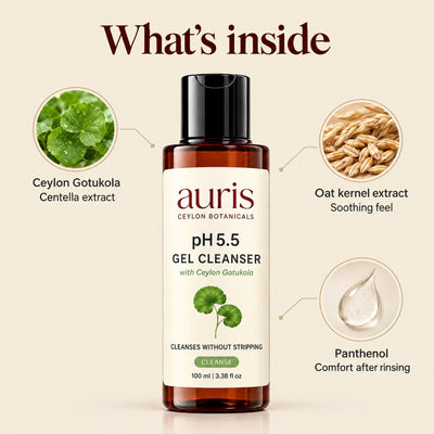 Auris pH 5.5 Gel Cleanser: what's inside: key ingredients