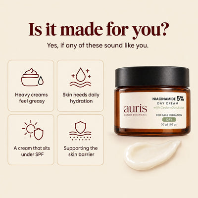 Auris Niacinamide 5% Day Cream: who it is made for