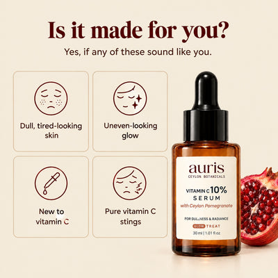 Auris GLOW Vitamin C 10% Serum: who it is made for