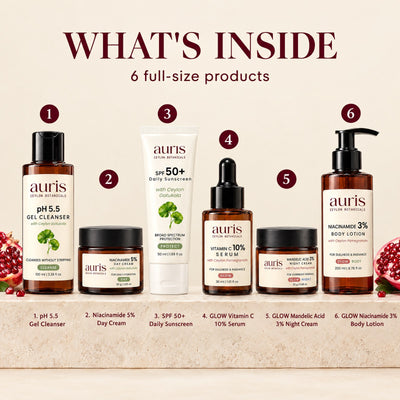 Auris GLOW Ritual: what is inside, numbered