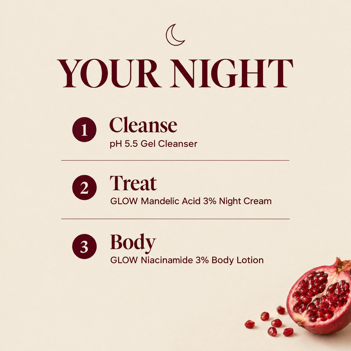 Auris GLOW Ritual: the night routine, step by step