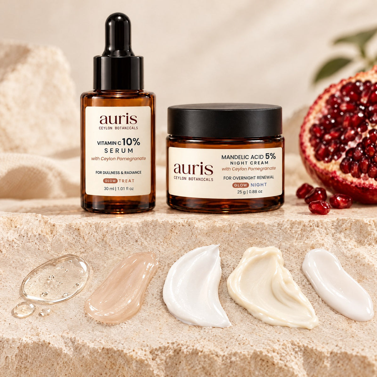 Auris GLOW Starter: the textures of every product