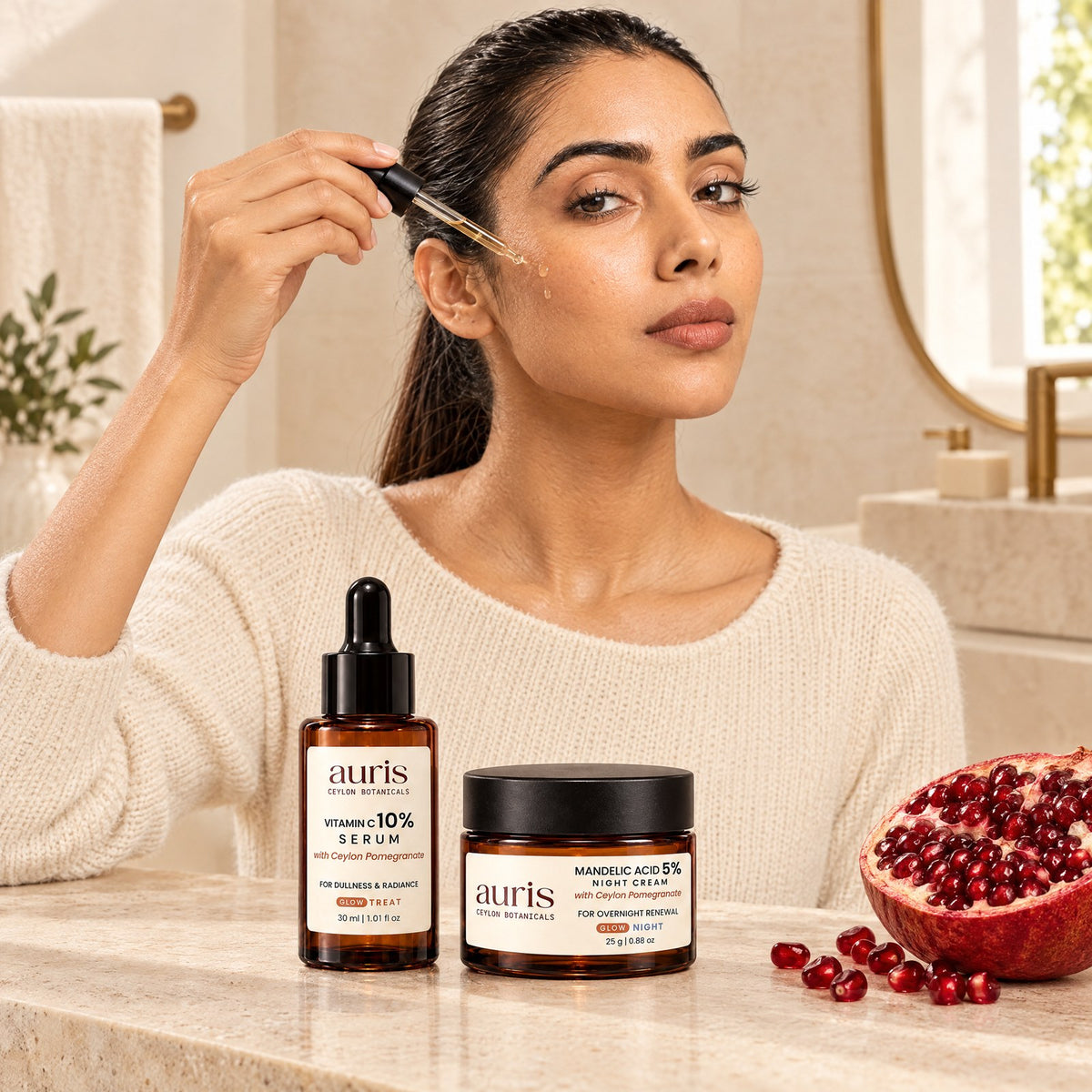 Auris GLOW Starter: the brand model using the routine